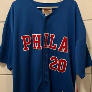 Phila 20 blue jersey Phillies Schmidt 76ers PHILA Ackers Jersey XXL